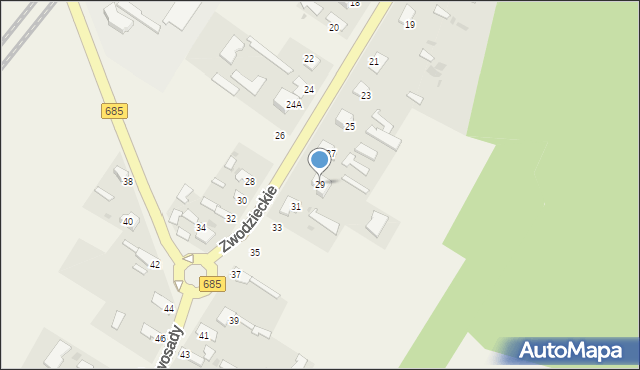 Nowosady, Nowosady, 29, mapa Nowosady