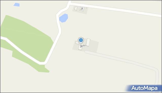 Nowosiadło, Nowosiadło, 26, mapa Nowosiadło