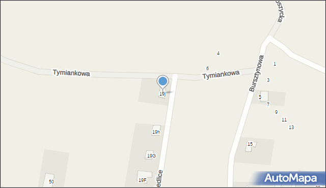 Nowosiedlice, Nowosiedlice, 19j, mapa Nowosiedlice