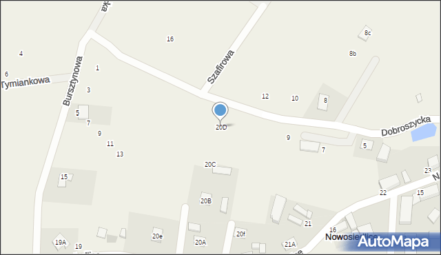 Nowosiedlice, Nowosiedlice, 20D, mapa Nowosiedlice