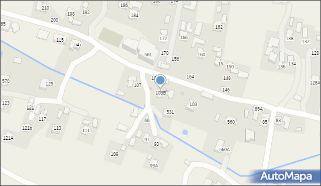 Nowosielce, Nowosielce, 103B, mapa Nowosielce