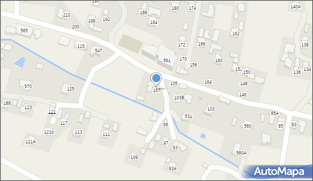 Nowosielce, Nowosielce, 107, mapa Nowosielce