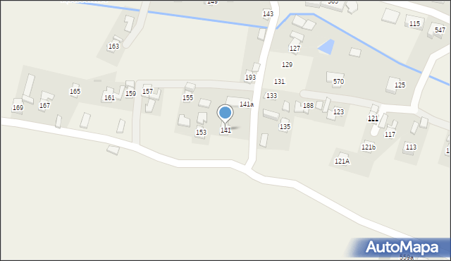 Nowosielce, Nowosielce, 141, mapa Nowosielce