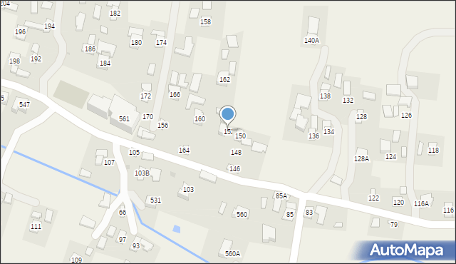 Nowosielce, Nowosielce, 152, mapa Nowosielce