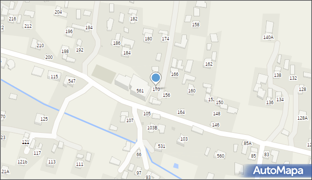 Nowosielce, Nowosielce, 170, mapa Nowosielce