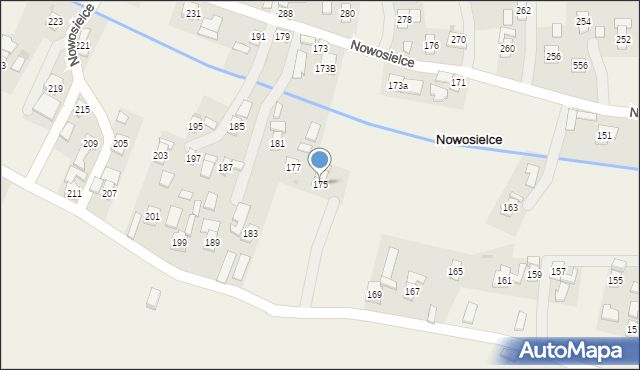 Nowosielce, Nowosielce, 175, mapa Nowosielce