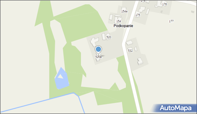 Nowosielce, Nowosielce, 520a, mapa Nowosielce