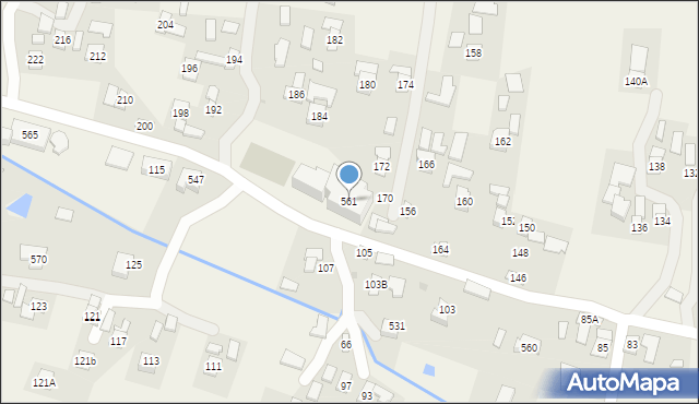 Nowosielce, Nowosielce, 561, mapa Nowosielce