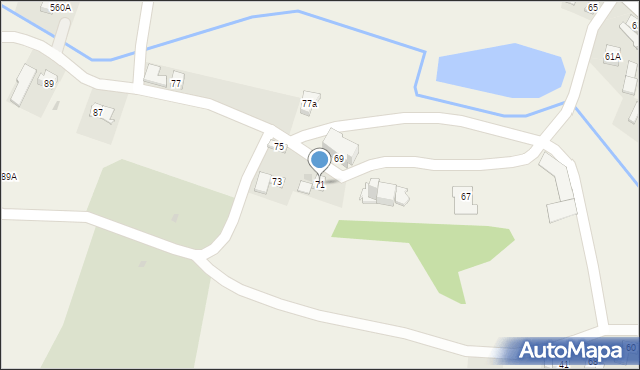 Nowosielce, Nowosielce, 71, mapa Nowosielce