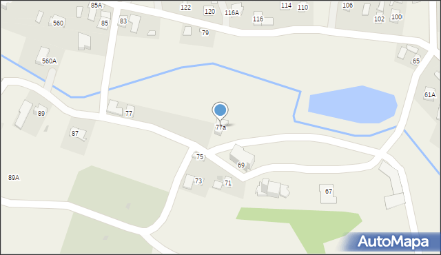Nowosielce, Nowosielce, 77a, mapa Nowosielce