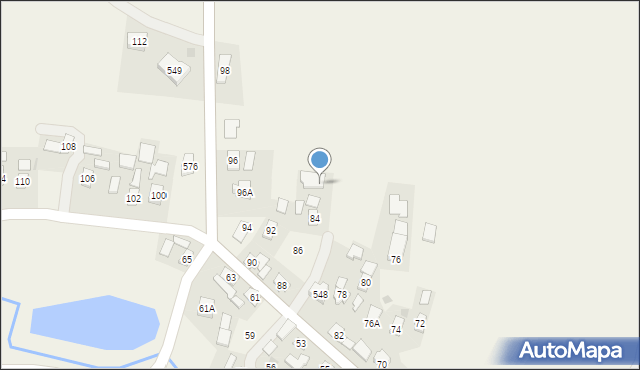 Nowosielce, Nowosielce, 84a, mapa Nowosielce