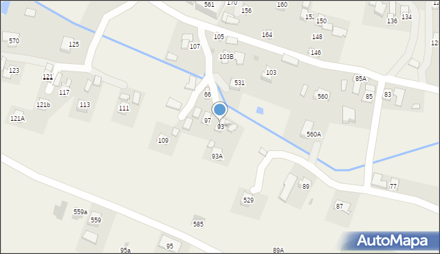 Nowosielce, Nowosielce, 93, mapa Nowosielce