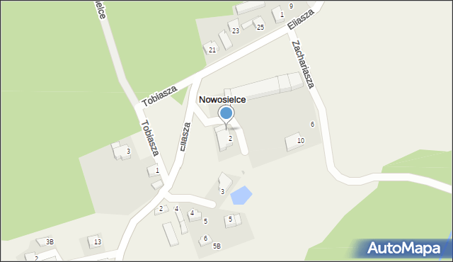 Nowosielce, Nowosielce, 11, mapa Nowosielce