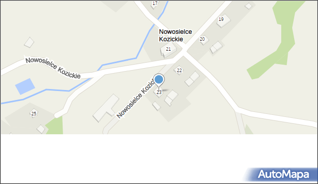 Nowosielce Kozickie, Nowosielce Kozickie, 23, mapa Nowosielce Kozickie