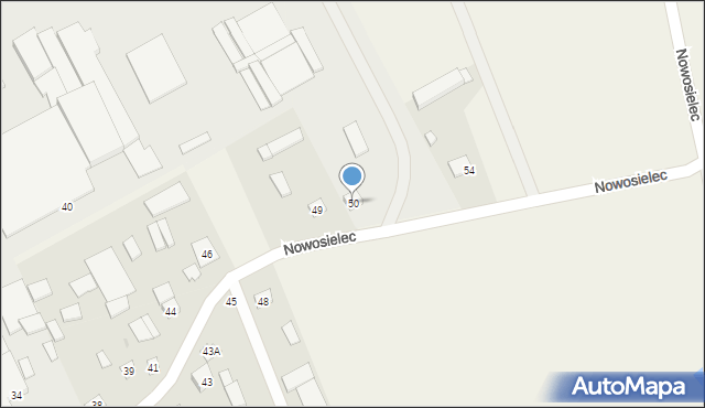 Nowosielec, Nowosielec, 50, mapa Nowosielec