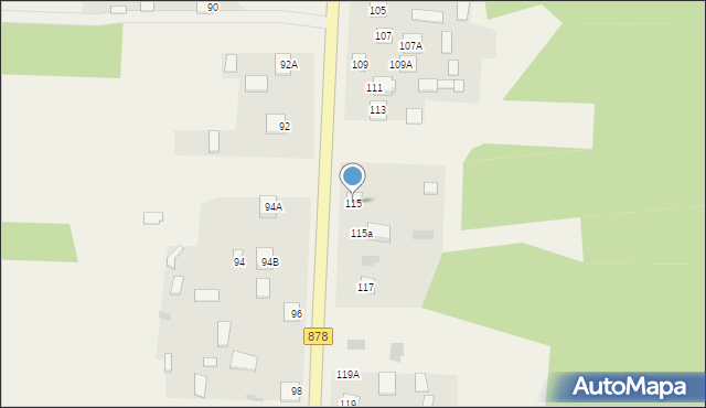 Nowosielec, Nowosielec, 115, mapa Nowosielec
