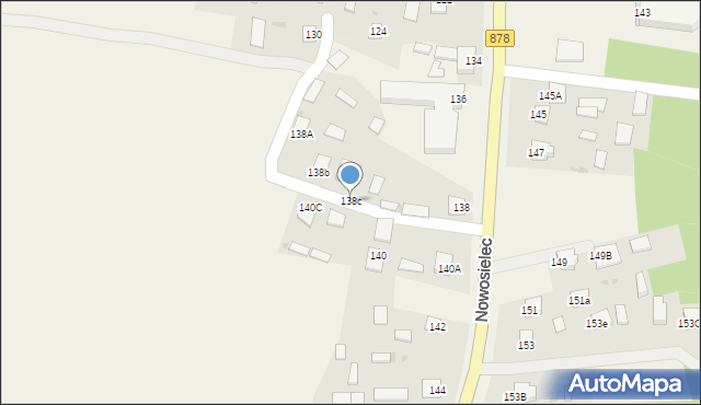 Nowosielec, Nowosielec, 138c, mapa Nowosielec