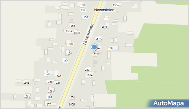 Nowosielec, Nowosielec, 161, mapa Nowosielec