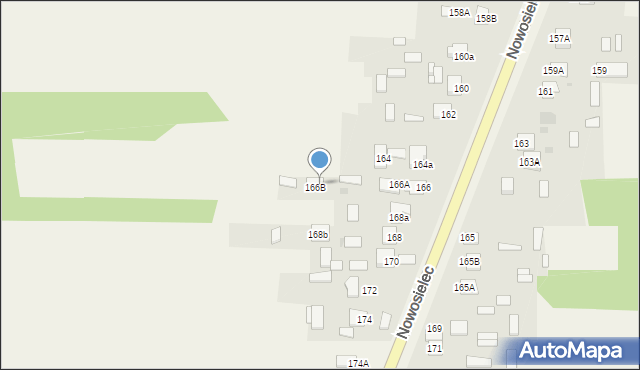 Nowosielec, Nowosielec, 167, mapa Nowosielec