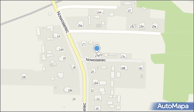 Nowosielec, Nowosielec, 17A, mapa Nowosielec