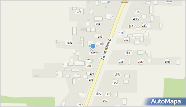 Nowosielec, Nowosielec, 200, mapa Nowosielec