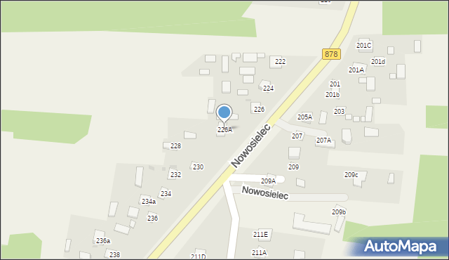Nowosielec, Nowosielec, 226A, mapa Nowosielec