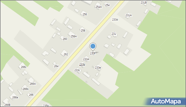 Nowosielec, Nowosielec, 233f, mapa Nowosielec