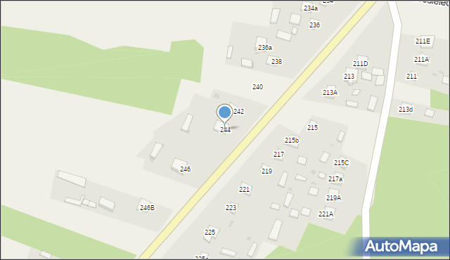Nowosielec, Nowosielec, 244, mapa Nowosielec