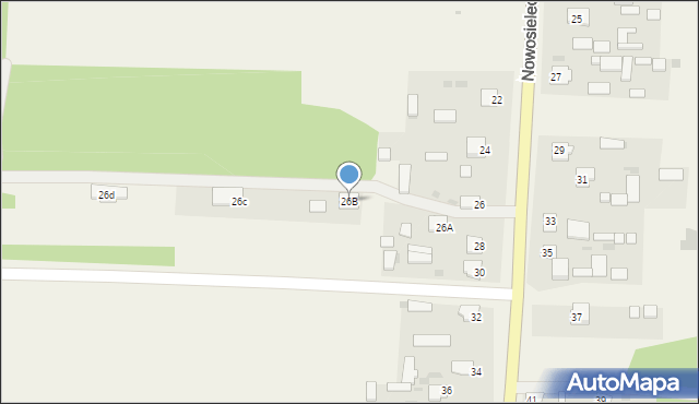 Nowosielec, Nowosielec, 26B, mapa Nowosielec