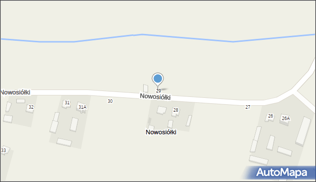 Nowosiółki, Nowosiółki, 29, mapa Nowosiółki