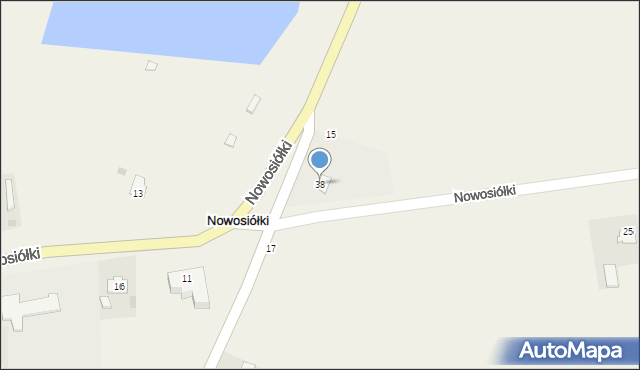 Nowosiółki, Nowosiółki, 38, mapa Nowosiółki