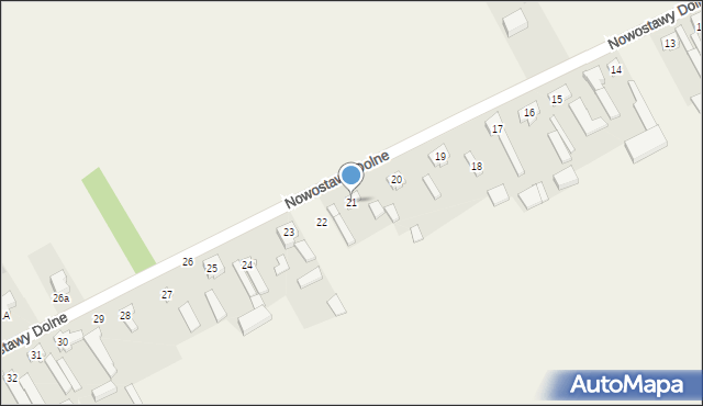Nowostawy Dolne, Nowostawy Dolne, 21, mapa Nowostawy Dolne