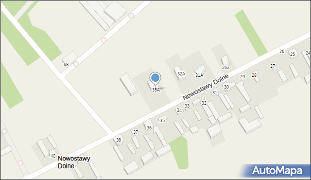 Nowostawy Dolne, Nowostawy Dolne, 35A, mapa Nowostawy Dolne