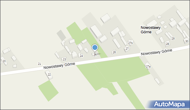 Nowostawy Górne, Nowostawy Górne, 25, mapa Nowostawy Górne