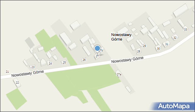 Nowostawy Górne, Nowostawy Górne, 27, mapa Nowostawy Górne