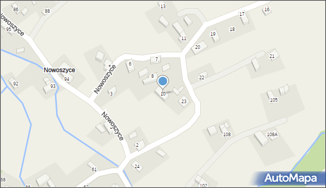 Nowoszyce, Nowoszyce, 10, mapa Nowoszyce