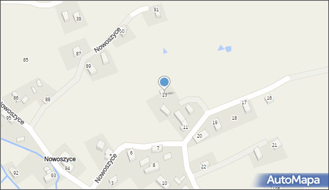 Nowoszyce, Nowoszyce, 13, mapa Nowoszyce