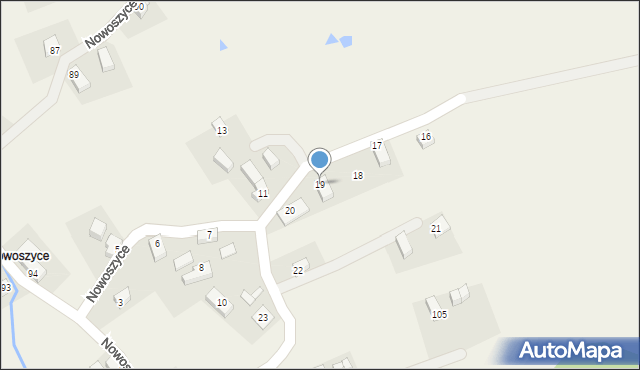 Nowoszyce, Nowoszyce, 19, mapa Nowoszyce