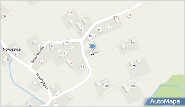 Nowoszyce, Nowoszyce, 22, mapa Nowoszyce