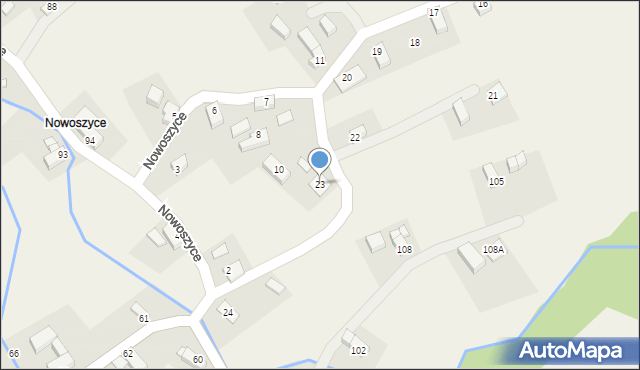 Nowoszyce, Nowoszyce, 23, mapa Nowoszyce