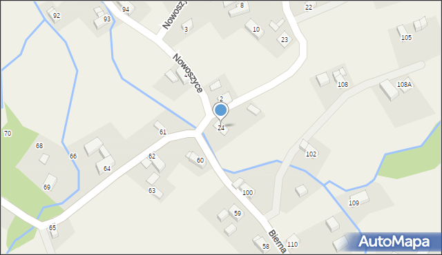 Nowoszyce, Nowoszyce, 24, mapa Nowoszyce
