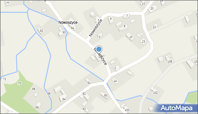 Nowoszyce, Nowoszyce, 4, mapa Nowoszyce