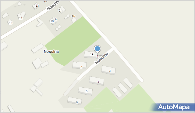 Nowotna, Nowotna, 1, mapa Nowotna