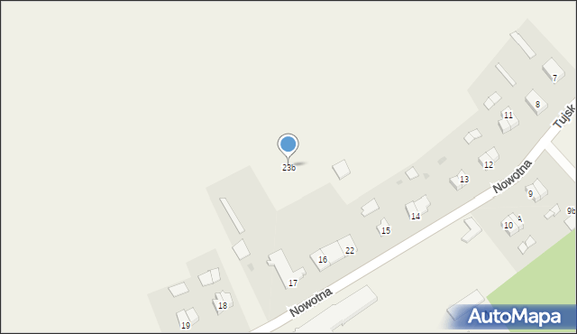 Nowotna, Nowotna, 23b, mapa Nowotna