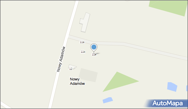 Nowy Adamów, Nowy Adamów, 11e, mapa Nowy Adamów