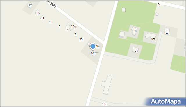 Nowy Adamów, Nowy Adamów, 20c, mapa Nowy Adamów