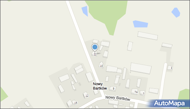Nowy Bartków, Nowy Bartków, 11, mapa Nowy Bartków