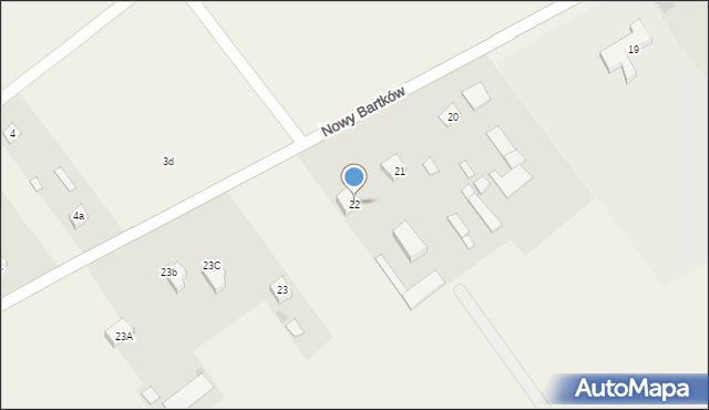 Nowy Bartków, Nowy Bartków, 22, mapa Nowy Bartków