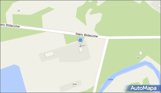 Nowy Bidaczów, Nowy Bidaczów, 40, mapa Nowy Bidaczów