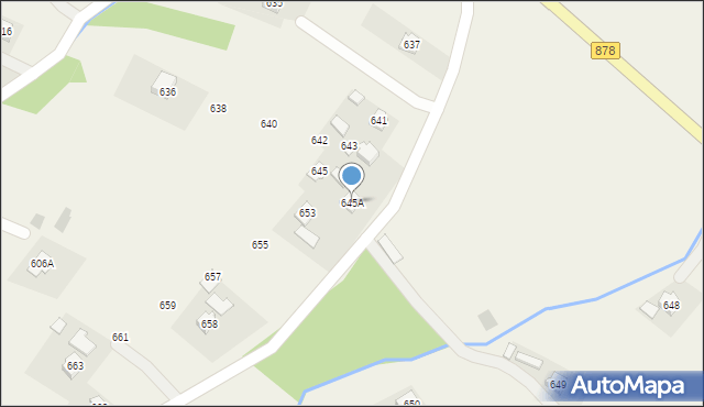 Nowy Borek, Nowy Borek, 645A, mapa Nowy Borek